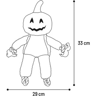 Jouet Pour Chien Halloween Bunut Pumpkin de Flamingo en Orange – photo produit 3 sur 3