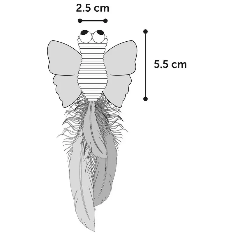 Butterfly Alea Katten Speelgoed Geassorteerd 6 Eenheden von Flamingo – Produktfoto 5 von 5