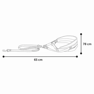 Laisse Pour Chien F Canicross de Flamingo en Noir – photo produit 4 sur 4