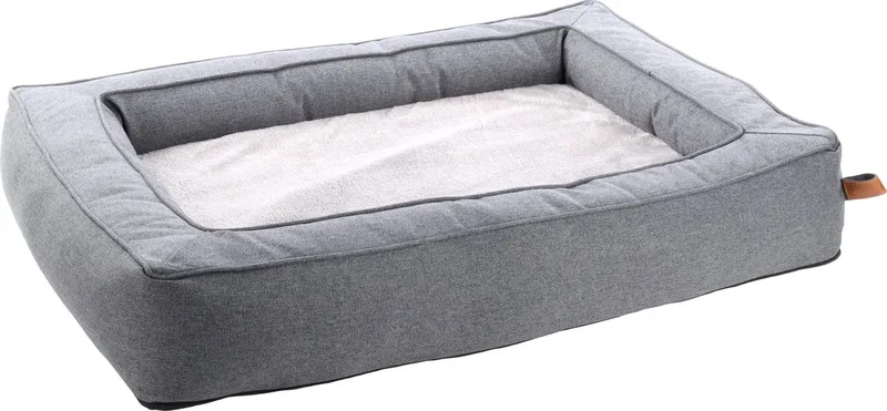 Carlota - Mand Honden - Mand Carlota Rechthoekig+rits 105x75x17cm - 1st - 132063 - 1st de Flamingo en Gris – photo produit