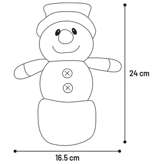 Chayao Snowman Hondenspeeltje Geassorteerd de Flamingo – photo produit 4 sur 4