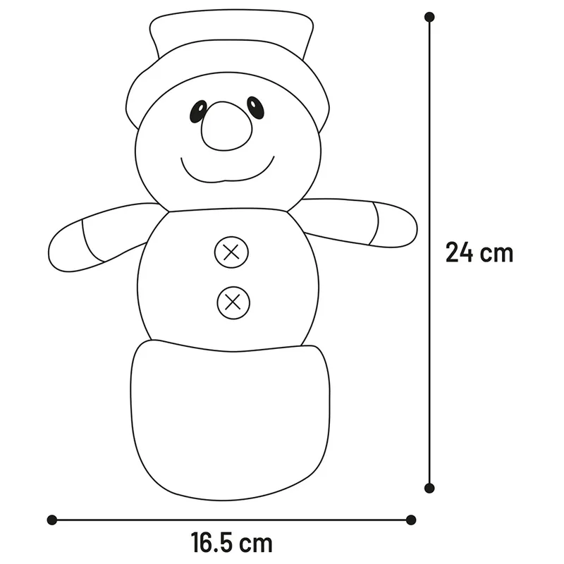 Chayao Snowman Hondenspeeltje Geassorteerd de Flamingo – photo produit 4 sur 4