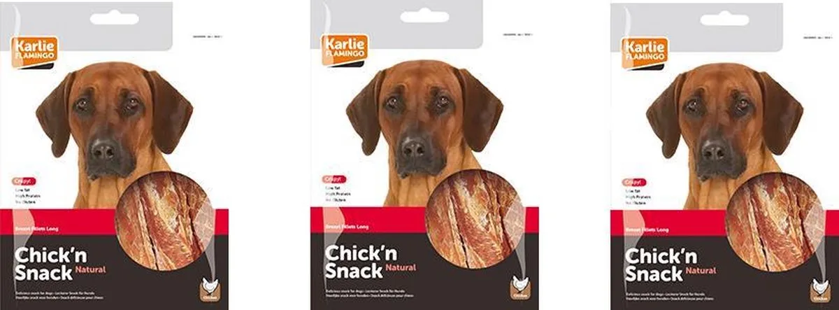 Chick'n snack lang 3 x 170gr by Flamingo – product photo
