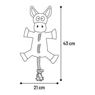 Chordo Donkey Hondenspeeltje från Flamingo – produktbild 3 av 3