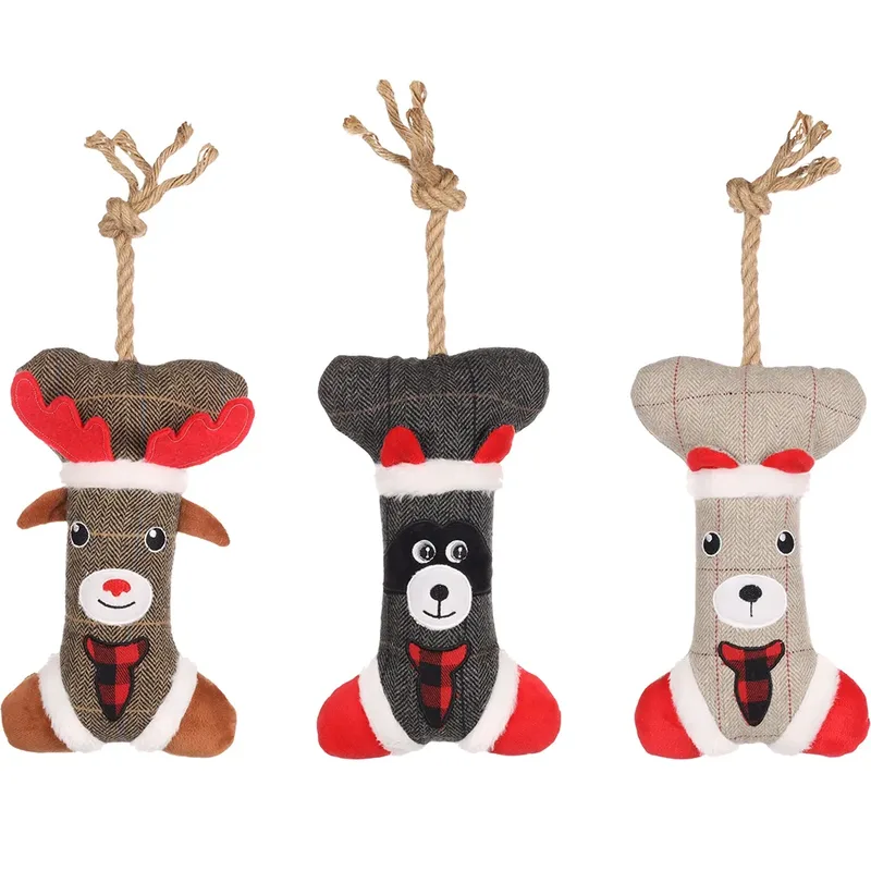 Christmas Beto Bone Rope Hondenspeeltje Geassorteerd by Flamingo – product photo