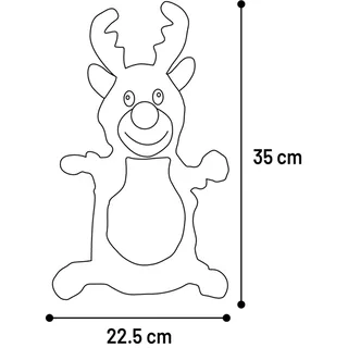Christmas Jeffro Reno Reindeer Hondenspeeltje de Flamingo – photo produit 3 sur 3