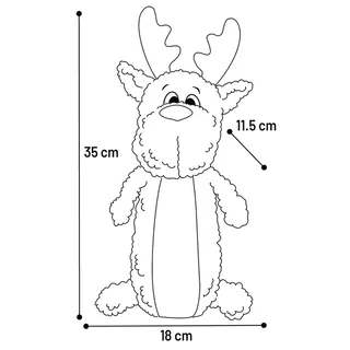 Christmas Krola Reindeer Hondenspeeltje by Flamingo – product photo 3 of 3