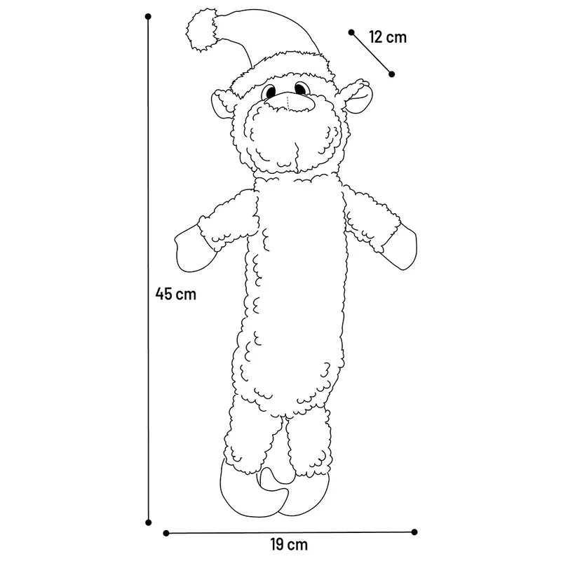 Christmas Krola Reindeer Long Hondenspeeltje by Flamingo – product photo 3 of 3