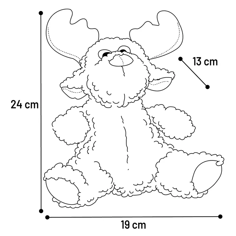 Christmas Krola Sitting Reindeer Hondenspeeltje by Flamingo – product photo 3 of 3