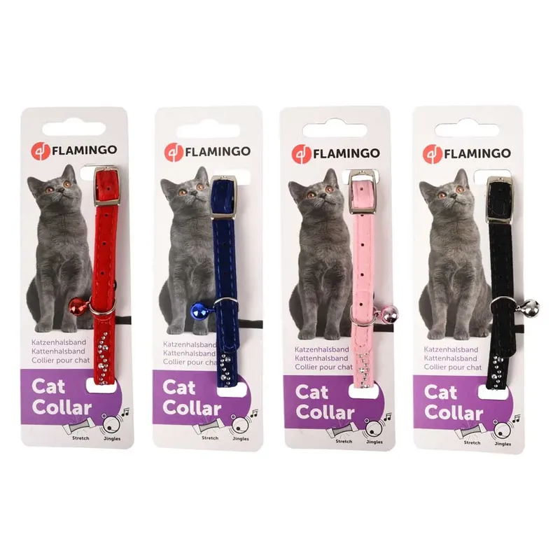 Collier De Chat Velours Diamond Wave Assorti by Flamingo – product photo 3 of 3