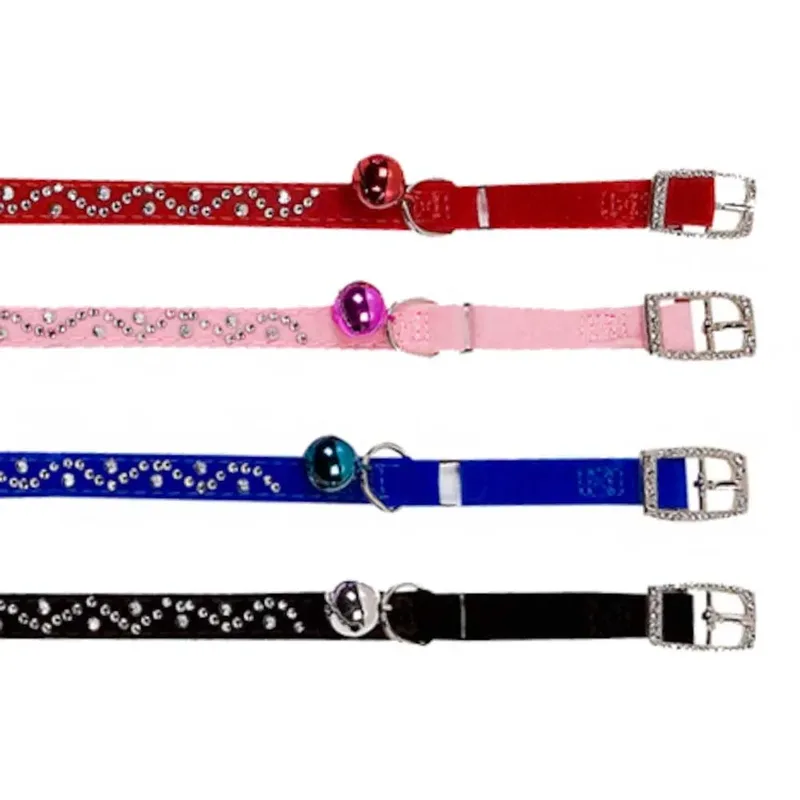 Collier De Chat Velours Diamond Wave Assorti by Flamingo – product photo 2 of 3