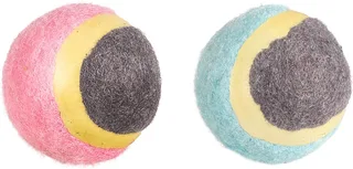 Cub Hifa - Speelgoed Honden - Hs Small Dog Cub Tennisbal Hifa Roze/groen 4,5cm - 2st - 128125 - 2st by Flamingo in Multicolour – product photo 1 of 5