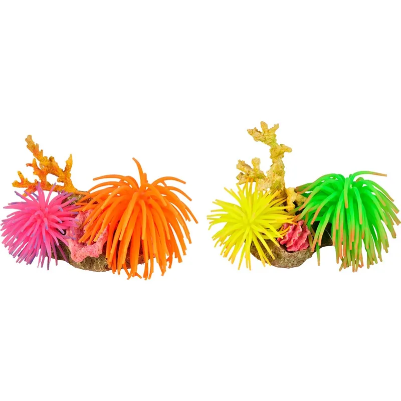 Décoration D´aquarium Leo Anemone Assorti 13x9x11cm de Flamingo – photo produit
