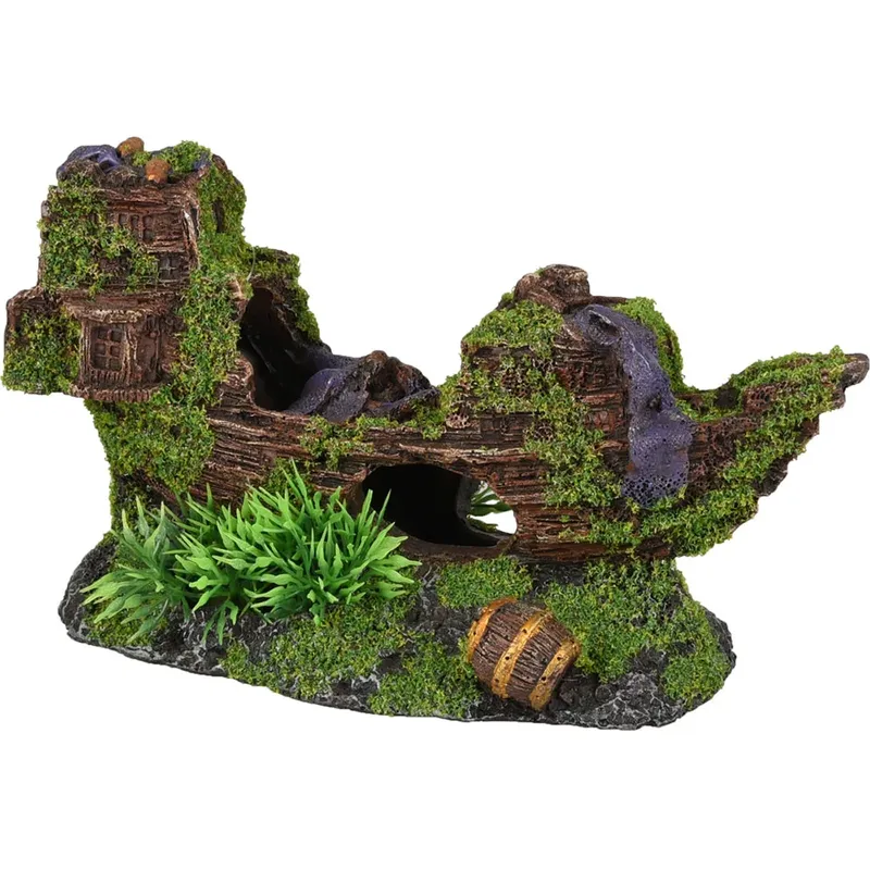 Décoration D´aquarium Moza En Forme De Bateau by Flamingo – product photo