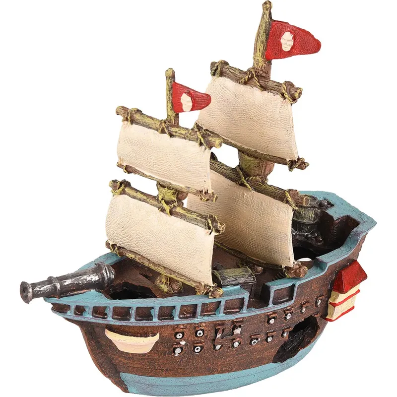 Décoration D´aquarium Ropa Pirate Boat 18x7x17cm by Flamingo – product photo