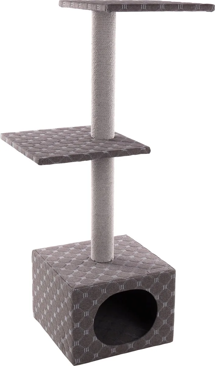 Delora Simon - Krabpaal Katten - Krabpaal Simon 54x34,5x105cm - 1st - 136510 - 1st de Flamingo en Gris – photo produit