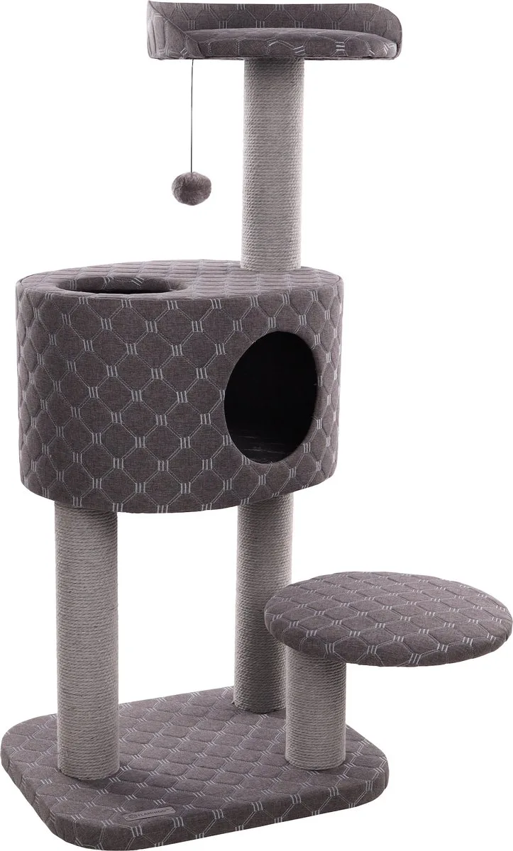 Delora Spencer - Krabpaal Katten - Krabpaal Spencer 65x62,5x109cm - 1st - 136505 - 1st de Flamingo en Gris – photo produit