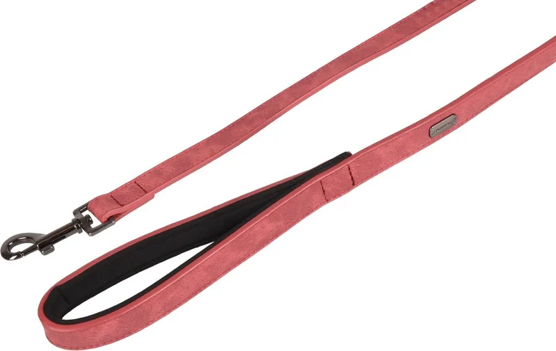 Delu Hondenriem / Hondenlijn - Imitatieleder - Breedte: 15 mm - Lengte: 100 cm von Flamingo in Rot – Produktfoto