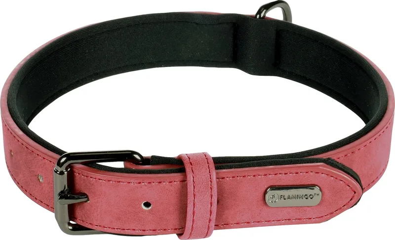 Delu Met Neopreen - Halsband Honden - Halsband Delu L 42-52cm 25mm - 1st - 123312 - 1st von Flamingo in Rot – Produktfoto