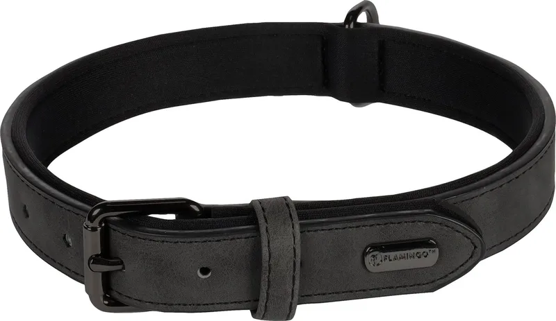 Delu Met Neopreen - Halsband Honden - Halsband Delu L 42-52cm 25mm - 1st - 123419 - 1st von Flamingo in Schwarz – Produktfoto