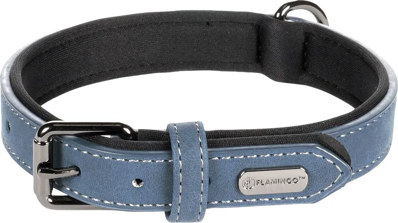 Delu Met Neopreen - Halsband Honden - Halsband Delu S/m 31-39cm 20mm - 1st - 123537 - 1st by Flamingo in Blue – product photo