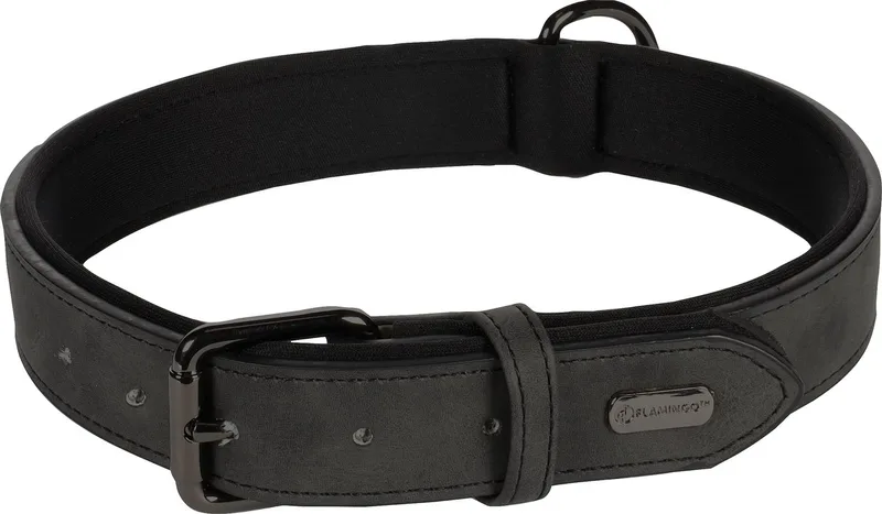 Delu Met Neopreen - Halsband Honden - Halsband Delu Xl 47-57cm 30mm - 1st - 123422 - 1st by Flamingo in Black – product photo