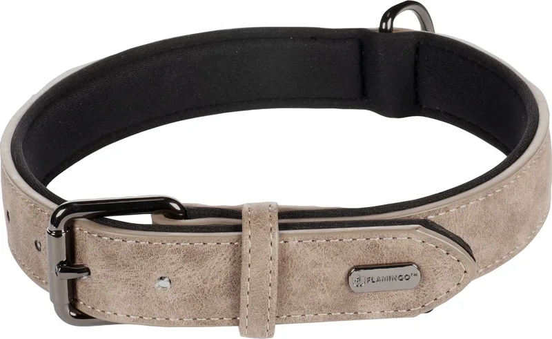 Delu Met Neopreen - Halsband Honden - Halsband Delu Xl 47-57cm 30mm - 1st - 123463 - 1st fra Flamingo i Taupe – produktbillede
