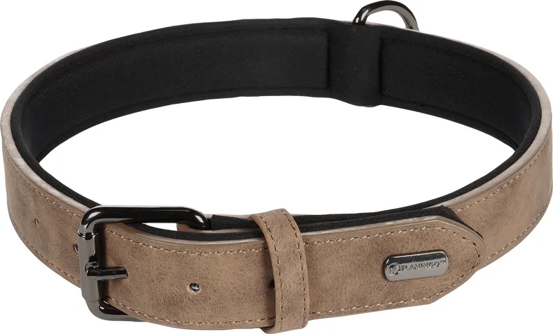 Delu Met Neopreen - Halsband Honden - Halsband Delu Xxl 52-62cm 30mm - 1st - 123493 - 1st by Flamingo in Brown – product photo
