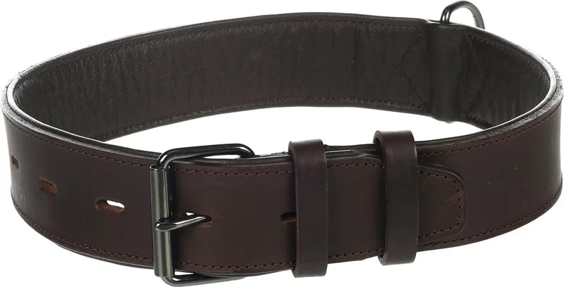 Denver Gevoerd;breed - Halsband Honden - Halsband Denver Breed Xxl 56-73cm 45mm - 1st - 174466 - 1st von Flamingo in Braun – Produktfoto