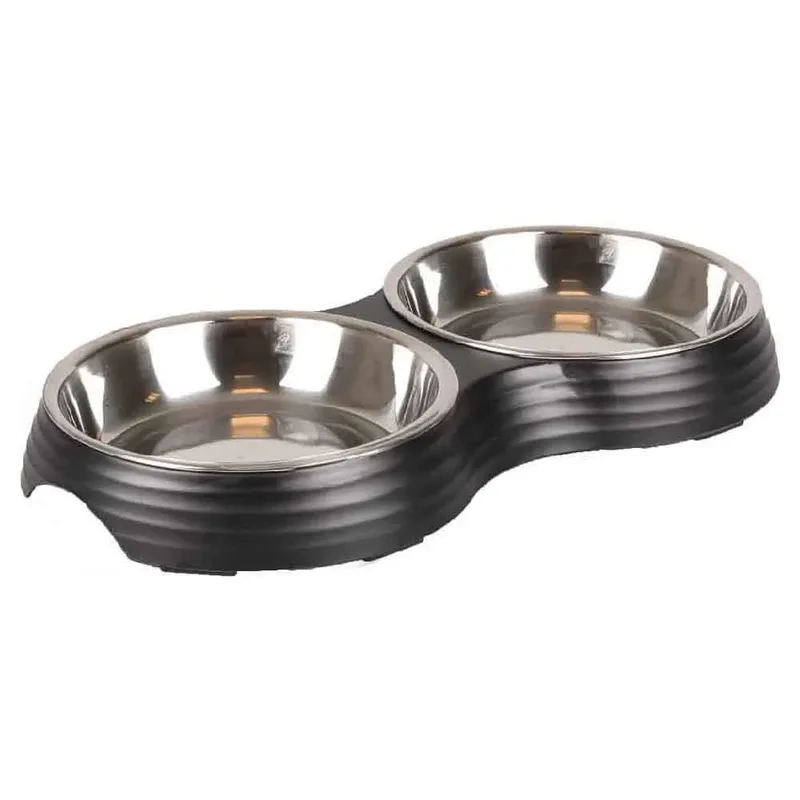 Distributeur De Nourriture Pour Chat Aschau Doble Acanalado de Flamingo – photo produit