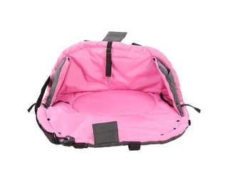 Draagtas hond – Draagtas kat – Flamingo Xenos Taupe – 62 x 26 x 28 cm – 2-in-1 draagtas & ligdeken - opbergvak – veiligheidsriem – reistas hond & reistas kat von Flamingo in Braun – Produktfoto 3 von 5