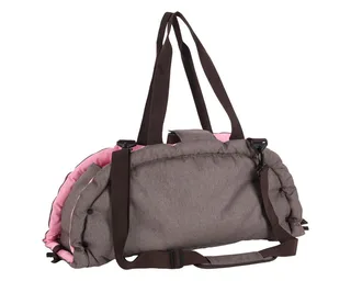 Draagtas hond – Draagtas kat – Flamingo Xenos Taupe – 62 x 26 x 28 cm – 2-in-1 draagtas & ligdeken - opbergvak – veiligheidsriem – reistas hond & reistas kat von Flamingo in Braun – Produktfoto 2 von 5