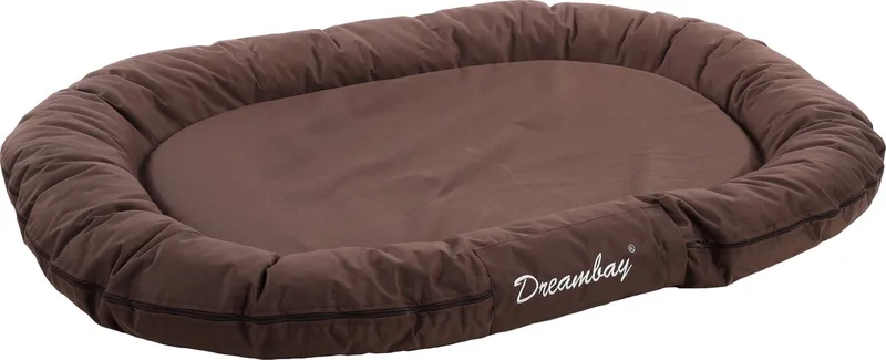 Dreambay® - Kussen Honden - Kussen Dreambay Ovaal 120x90x 16cm - 1st - 124077 - 1st de Flamingo en Marron – photo produit