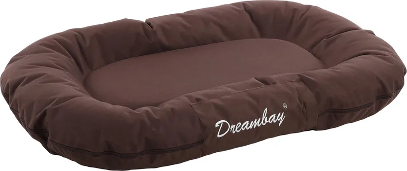 Dreambay® - Kussen Honden - Kussen Dreambay Ovaal 80x60x 14cm - 1st - 124097 - 1st de Flamingo en Marron – photo produit