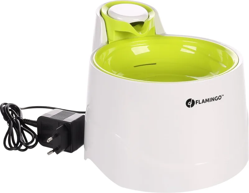drinkfontein Bellagio voor Katten – 2L – Drinkfontein kat - Water fontein kat - Waterdispenser - katten fontein – Anti-Slip fra Flamingo i Hvid – produktbillede