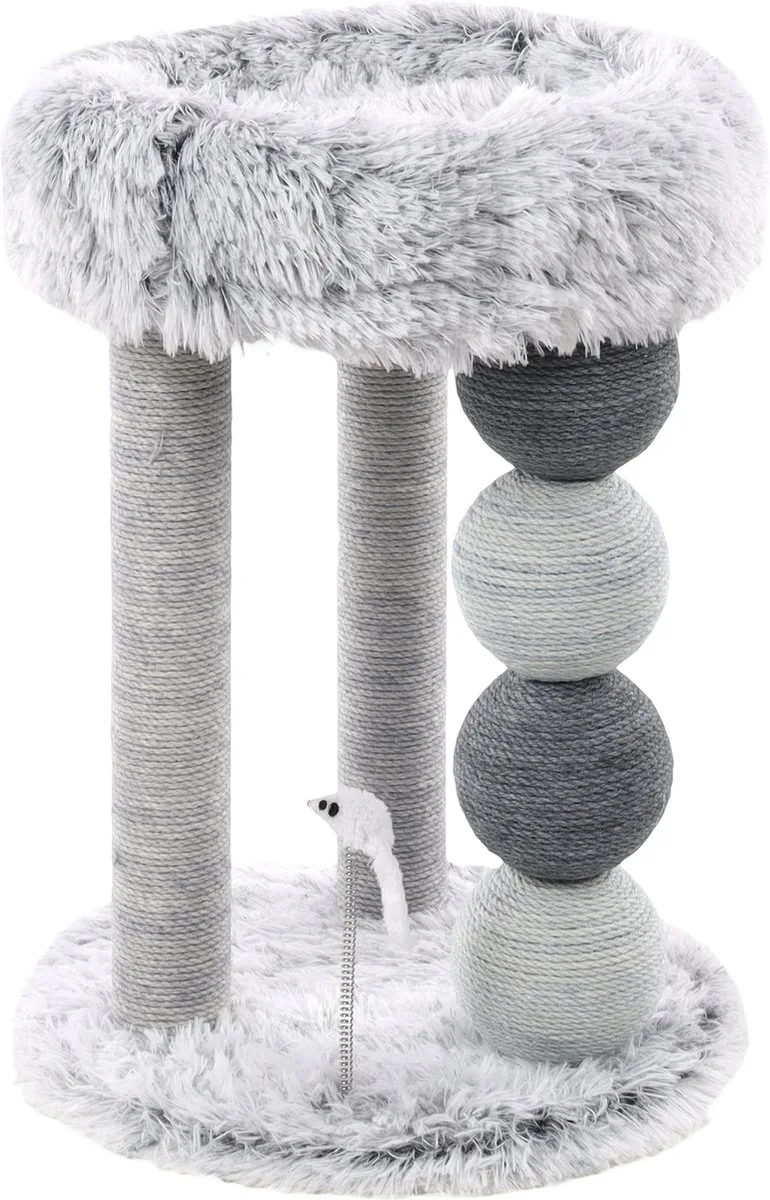 Duchess - Krabpaal Katten - Krabpaal Duchess 43x43x61,5cm - 1st - 136272 - 1st von Flamingo in Grau – Produktfoto