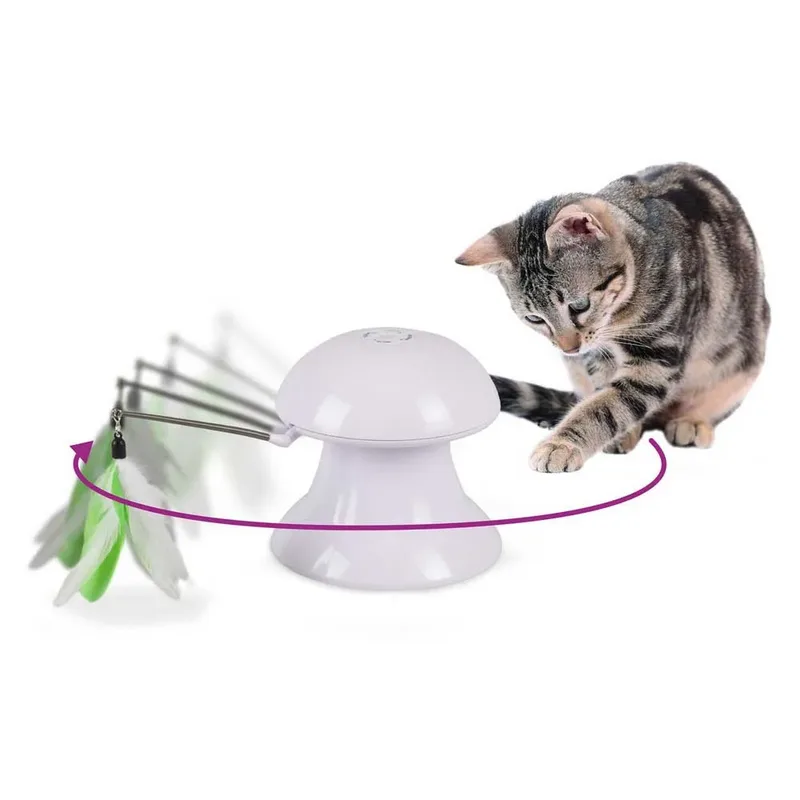 Jouet Pour Chat Laser Willard de Flamingo en Blanc – photo produit 3 sur 4