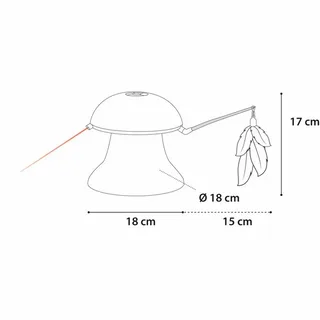 Jouet Pour Chat Laser Willard de Flamingo en Blanc – photo produit 4 sur 4