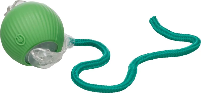 Elektronisch Speelgoed Sili Bal met touw Groen - Kattenspeelgoed - 1st by Flamingo – product photo