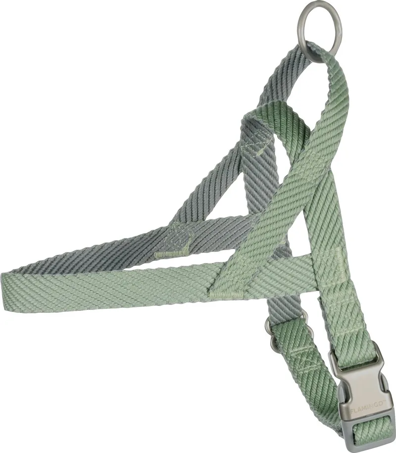 Elly Noors - Harnas Honden - Noors Harnas Elly S 43-55cm 20mm - 1st - 132342 - 1st by Flamingo in Green – product photo