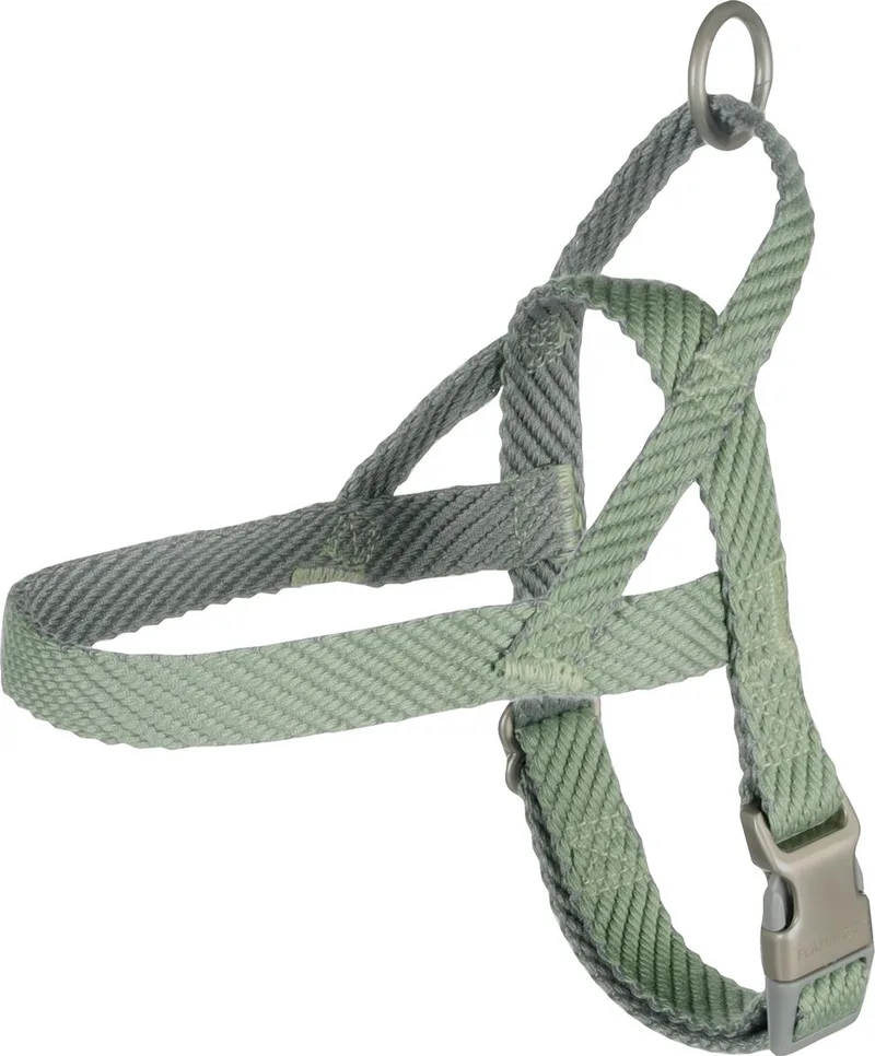 Elly Noors - Harnas Honden - Noors Harnas Elly Xs 35-45cm 15mm - 1st - 132348 - 1st de Flamingo en Vert – photo produit