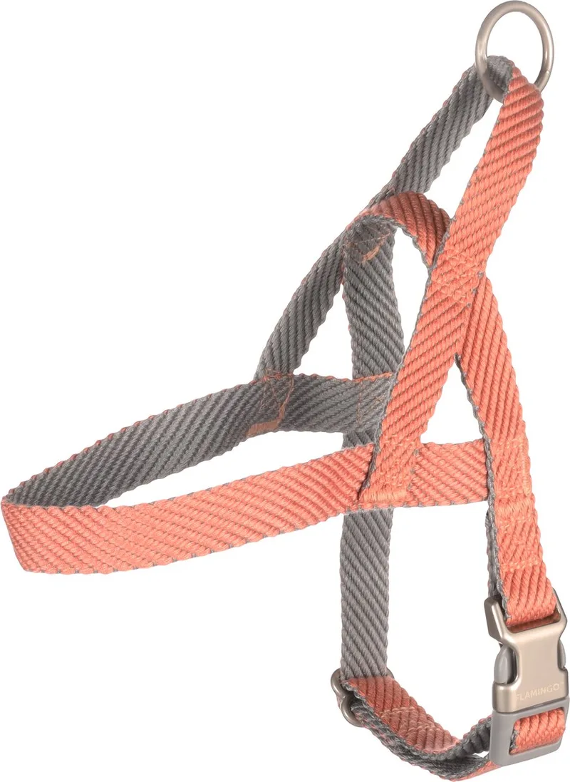 Elly Noors - Harnas Honden - Noors Harnas Elly Zalmroze S 43-55cm 20mm - 1st - 132330 - 1st by Flamingo in Pink – product photo