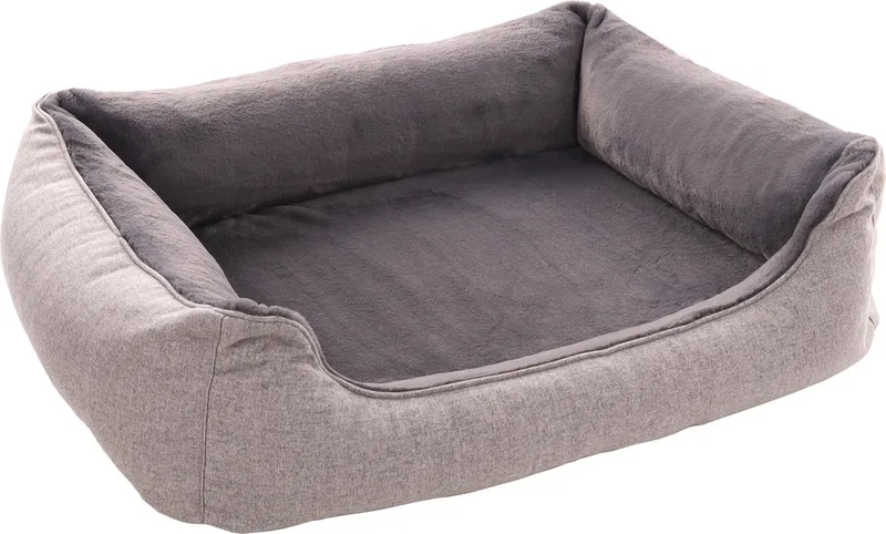 Esmo - Mand Honden - Mand Esmo Rechthoekig+rits 100x80x25cm - 1st - 137878 - 1st de Flamingo en Gris – photo produit