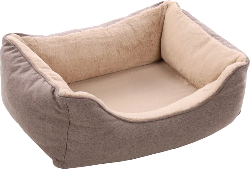 Esmo - Mand Honden - Mand Esmo Rechthoekig+rits 65x50x20cm - 1st - 137519 - 1st de Flamingo en Beige – photo produit