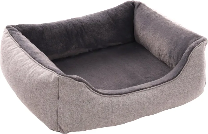 Esmo - Mand Honden - Mand Esmo Rechthoekig+rits 80x67x22cm - 1st - 137881 - 1st by Flamingo in Grey – product photo