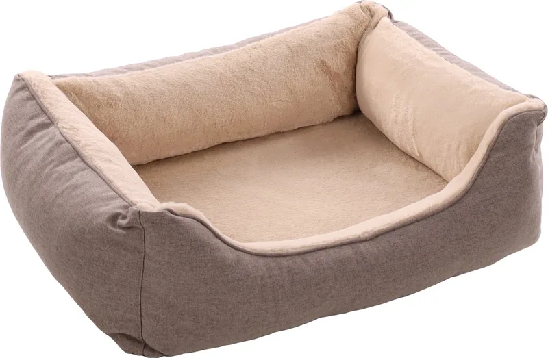 Esmo - Mand Honden - Mand Esmo Rechthoekig+rits 80x67x22cm - 1st - 137541 - 1st fra Flamingo i Beige – produktbillede