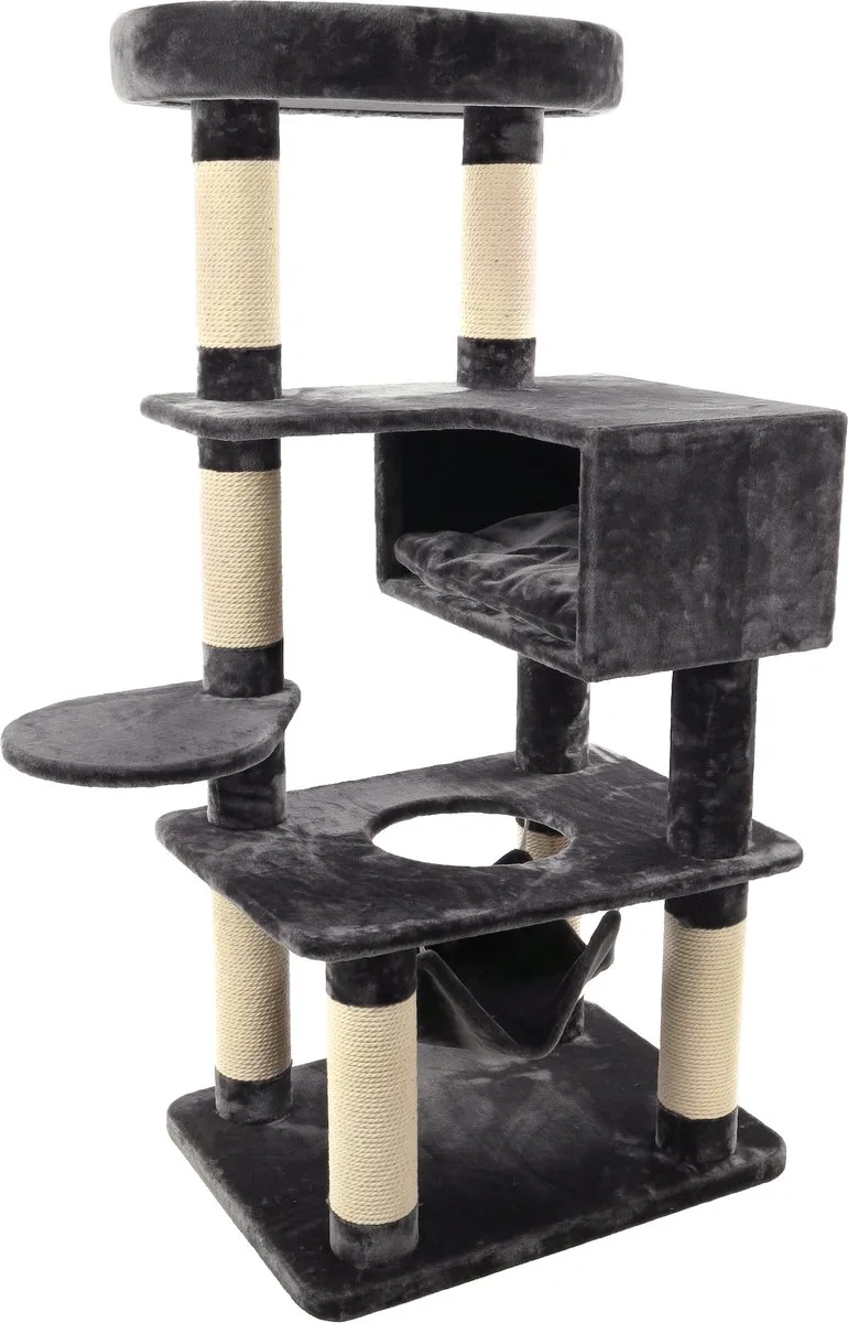 Evan - Krabpaal Katten - Krabpaal Evan Donker 105,5x72x162cm - 1st - 134298 - 1st von Flamingo in Grau – Produktfoto