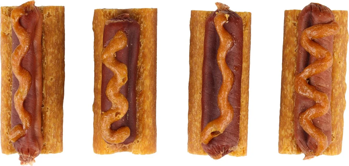 Fast Food Hot Dogs Hähnchensnack 112g von Flamingo – Produktfoto