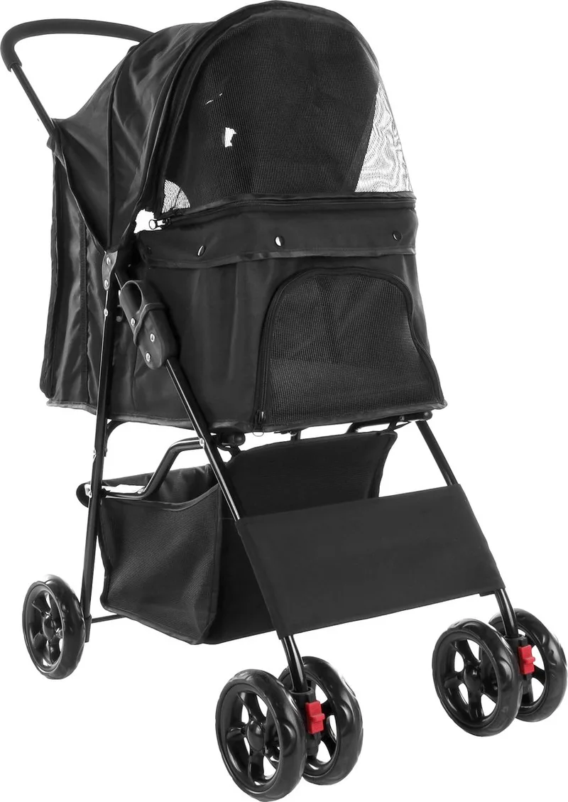 FLAMINGO-Hondenbuggy-Anda-46x81,5x98-cm-zwart by Flamingo in Black – product photo