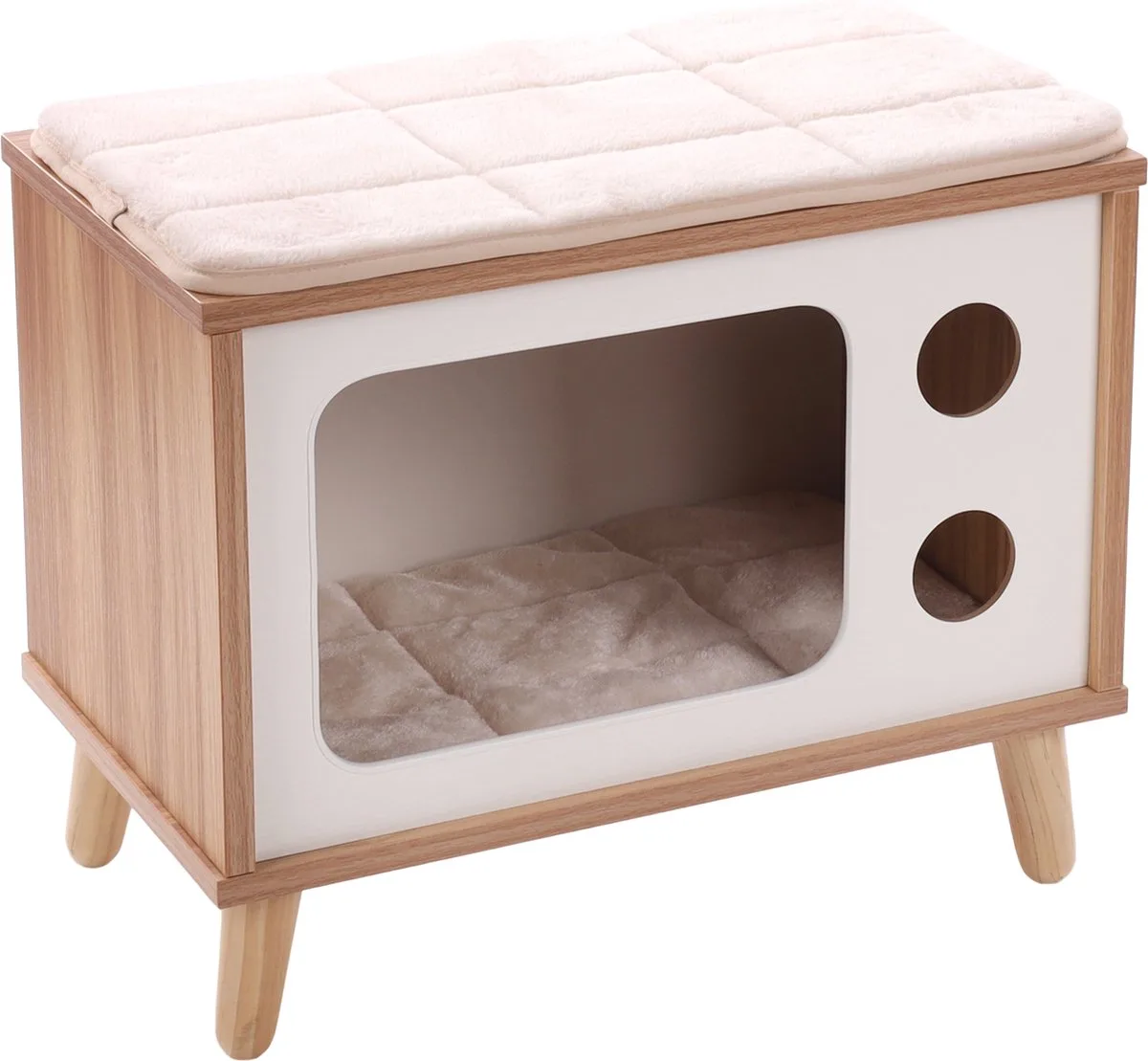 FLAMINGO-Kattenmeubel-Fino-TV-50x29x41-cm-bruin von Flamingo in Braun – Produktfoto